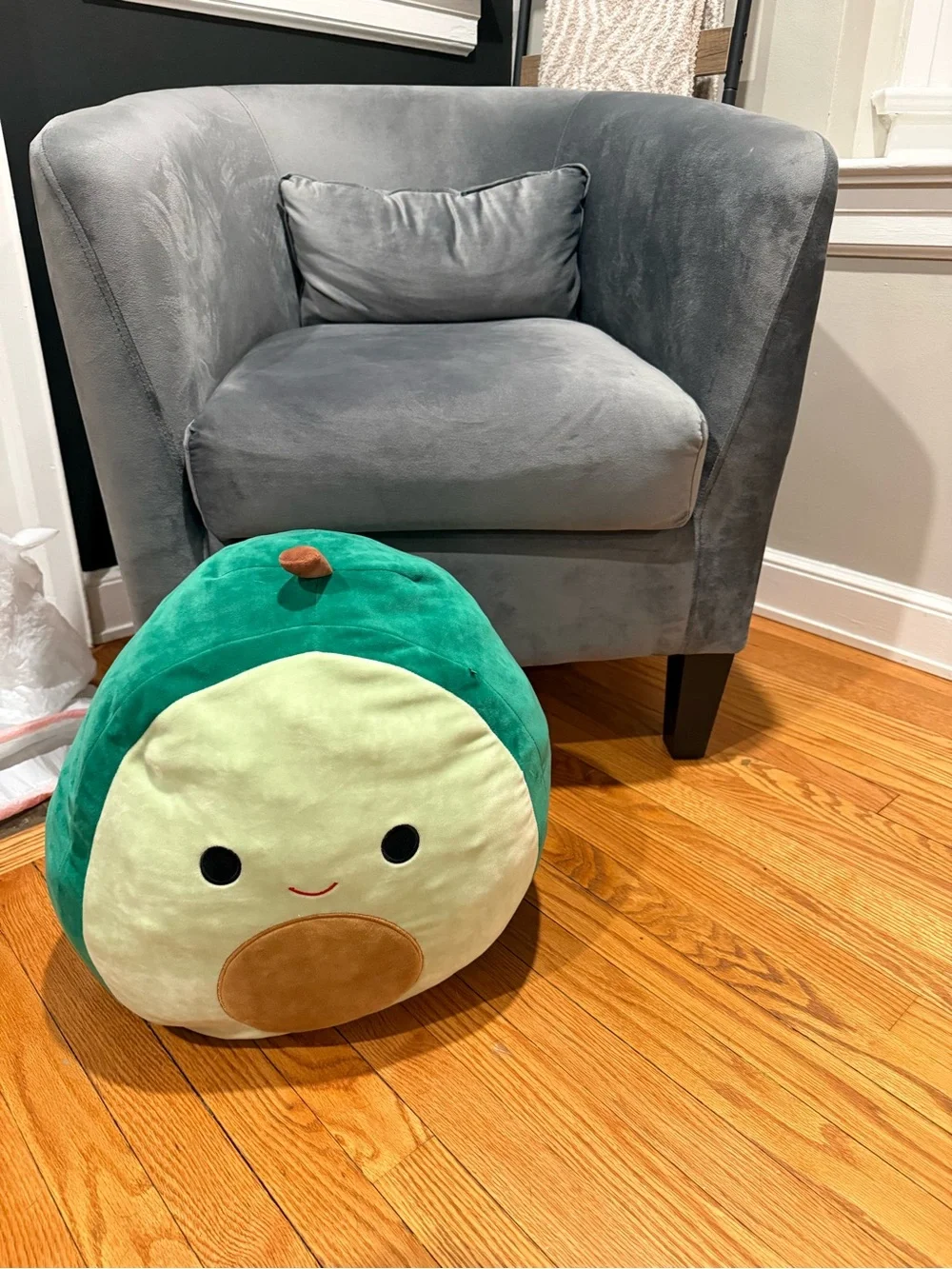 Squishmallows Plush Avocado Pillow - Green, Cream, Brown
